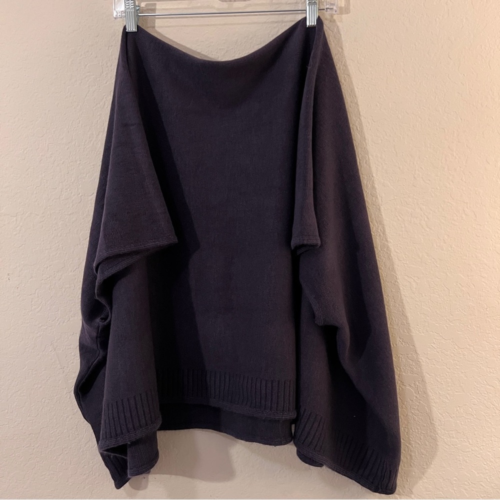 MATY Fashion Bolero Sweater Navy Blue Size L Open Front Cropped